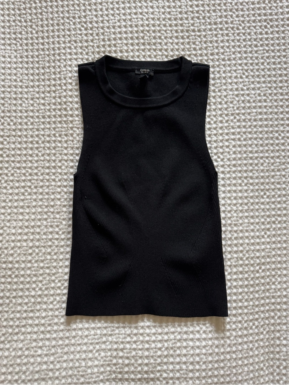 EXPRESS Body Contour Black Tank XS